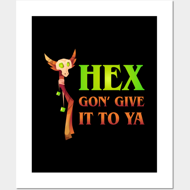 Hex Gon Give it To Ya Warlock Wall Art by pixeptional